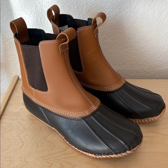 Lands’ End Men’s Duck Boots Size 10 Flannel Lined main image 11